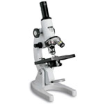 Монокулярный микроскоп KONUS COLLEGE (600x) + наборы покровных, предметных стекол и образцов